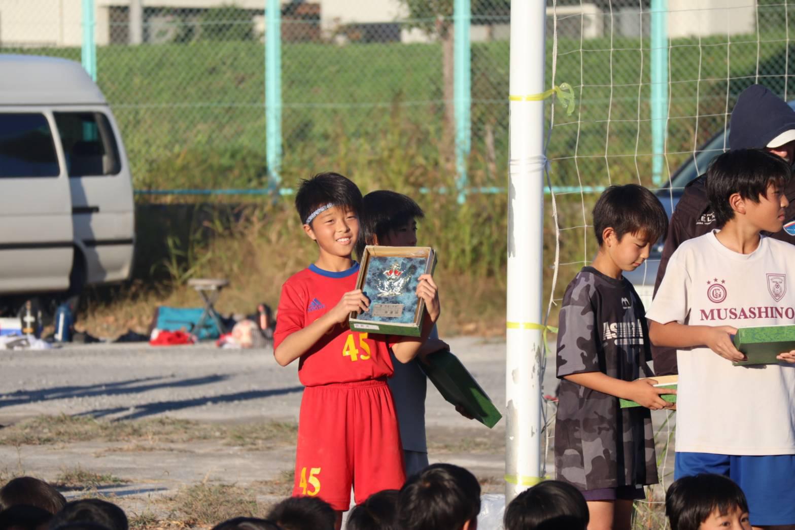 「Enjoy  FOOTBALL 2023」５年４年準優勝表彰式
